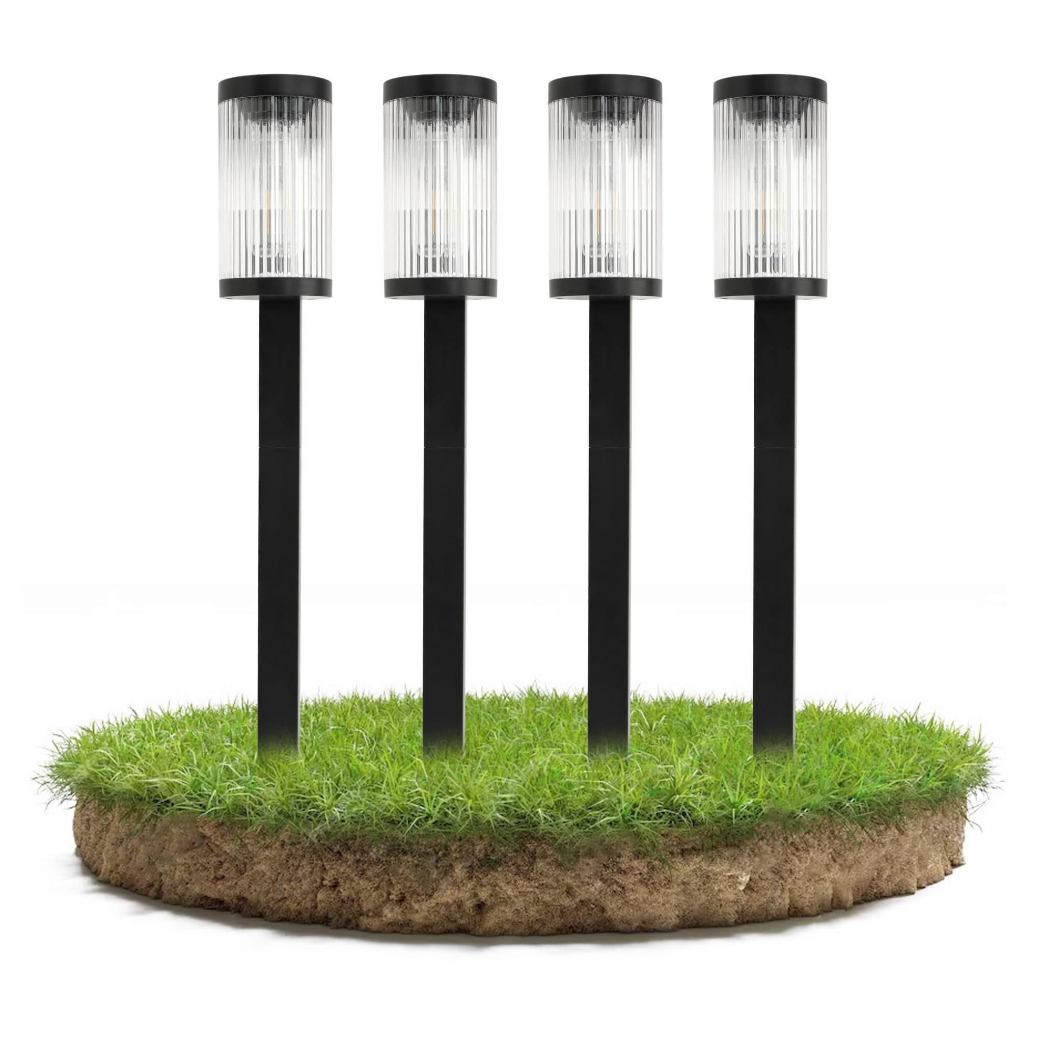 4X VONKAJŠIA LED SOLÁRNA LAMPA - 58 CM