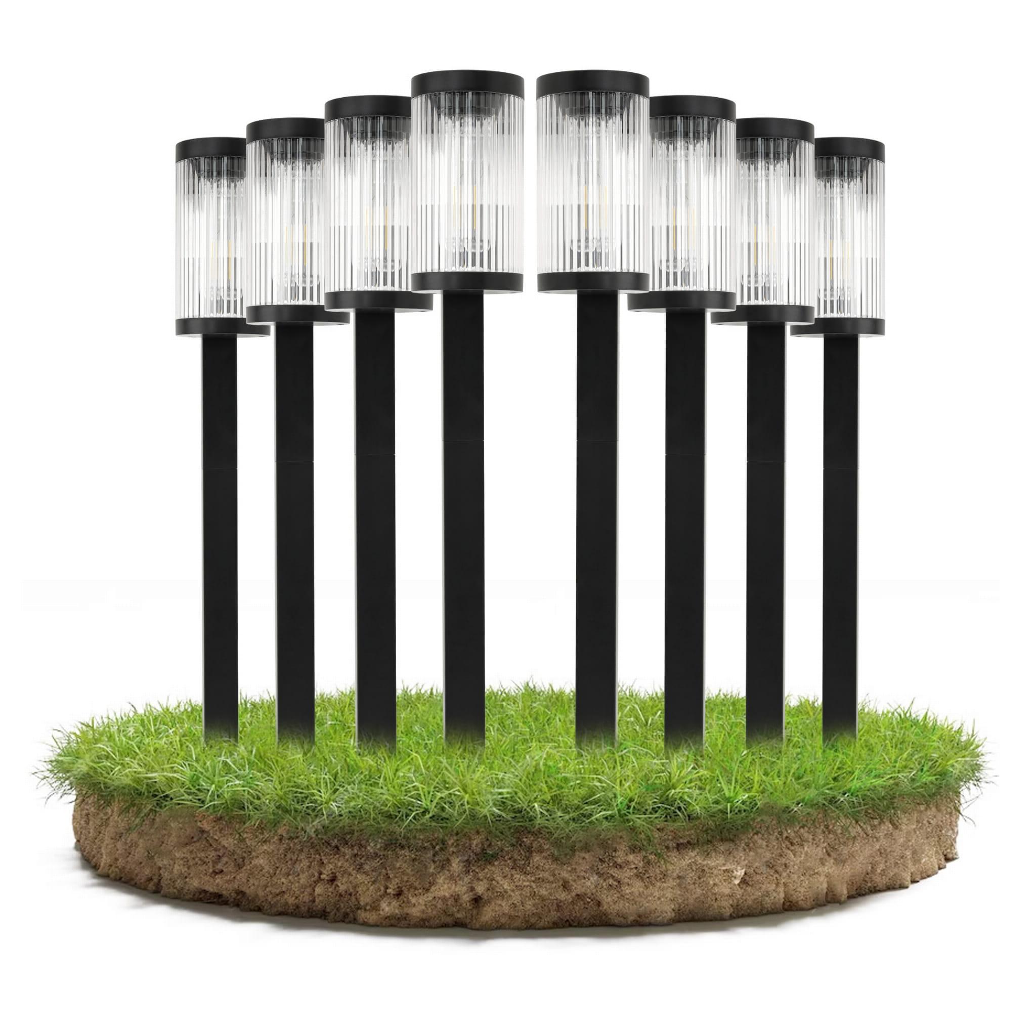 8X VONKAJŠIA LED SOLÁRNA LAMPA - 58 CM