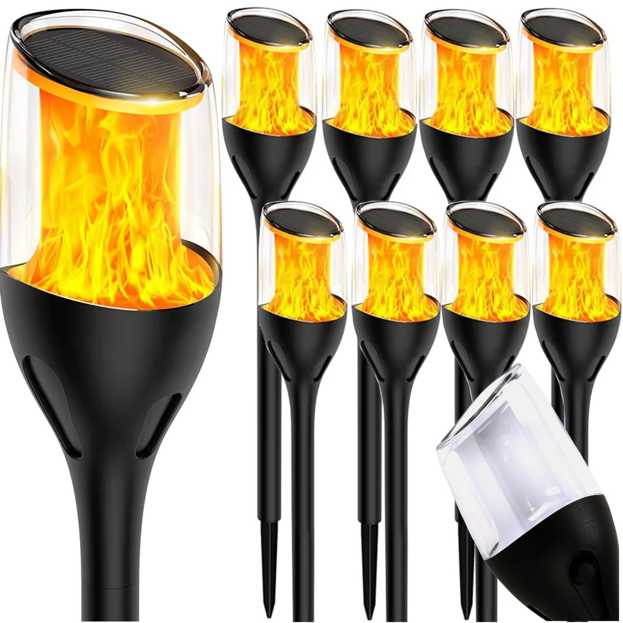 8X VONKAJŠIA LED SOLÁRNA LAMPA TORCH - 65 CM