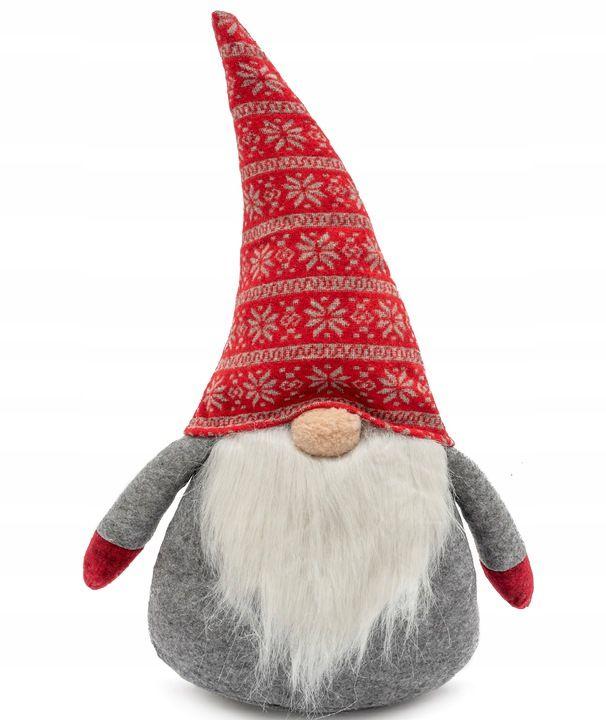 CHRISTMAS GNOME 50CM RED/GREY