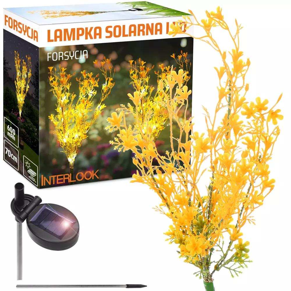 FLD-15-ŽLTÁ | ZÁHRADNÉ LED SOLÁRNE SVIETIDLO FORSYTHIA | 70 CM, 600 MAH