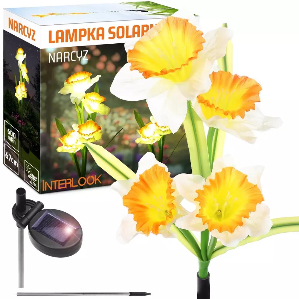 FLD-24 | SOLÁRNA ZÁHRADNÁ LAMPA NARCIS NARCIS | 67 CM, 600 MAH