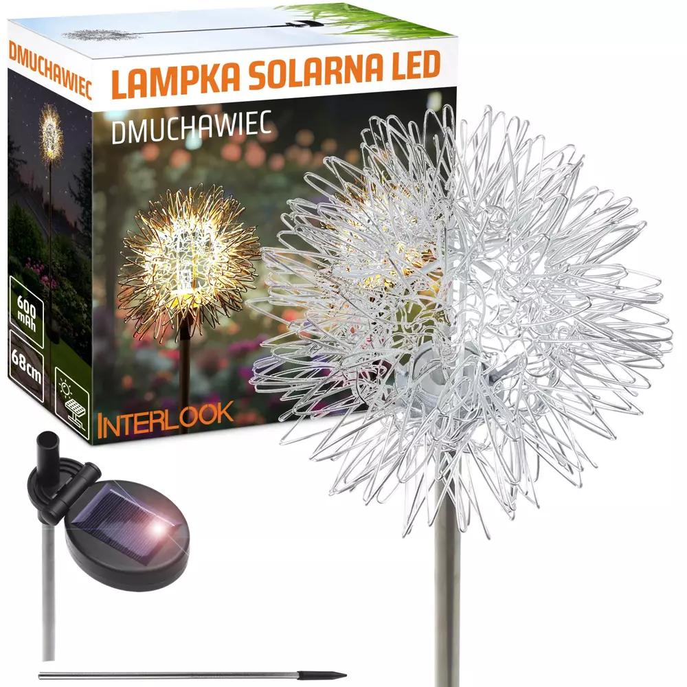 SOLÁRNE ZÁHRADNÉ SVIETIDLO LED DANDELION | 68 CM, 600 MAH