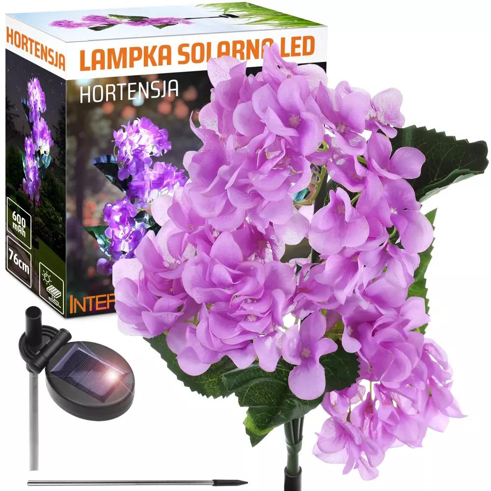 PURPLR | HYDRANGEA LED SOLÁRNE ZÁHRADNÉ SVIETIDLO | 76 CM, 600 MAH