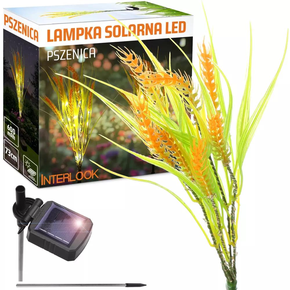 ŽLTÁ | SOLÁRNE ZÁHRADNÉ SVIETIDLO LED WHEAT | 73 CM, 600 MAH