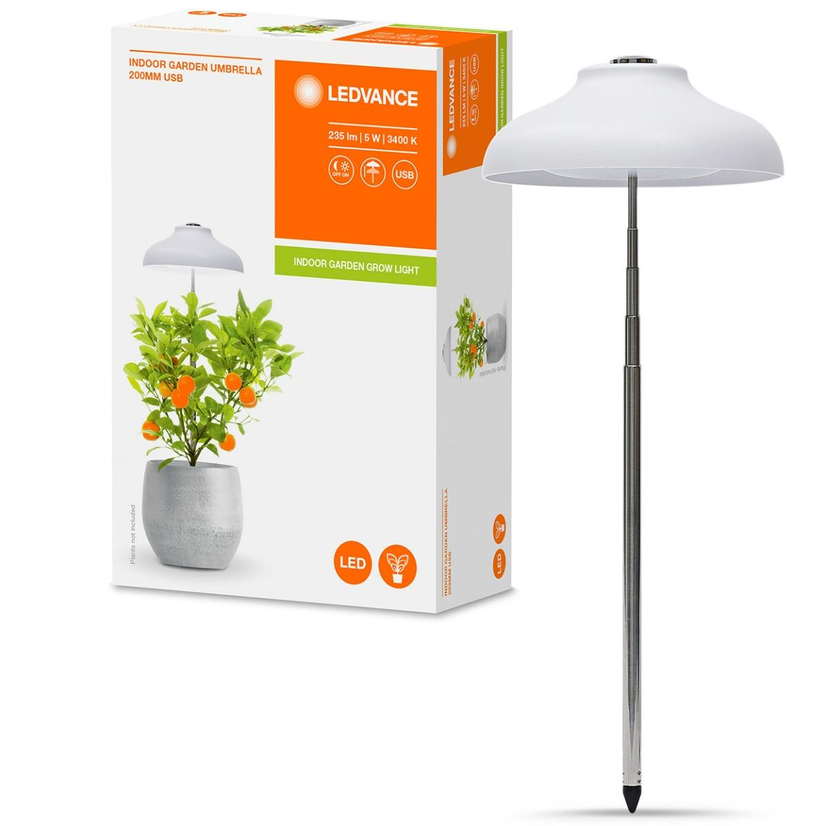 LED lampa USB 5W 3400K na podporu rastu rastlín