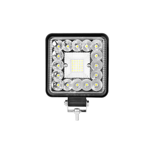 LED Pracovná lampa 10-60V 123W 41LED štvorcová