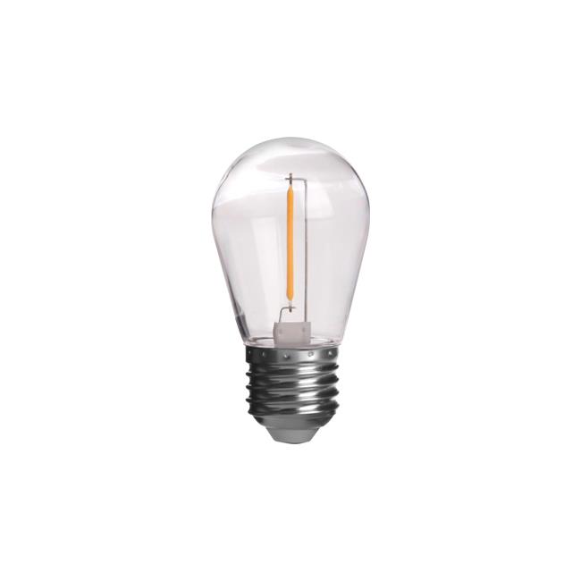 LED žiarovka E27 Filament ST14 24V 1W PC 5 ks