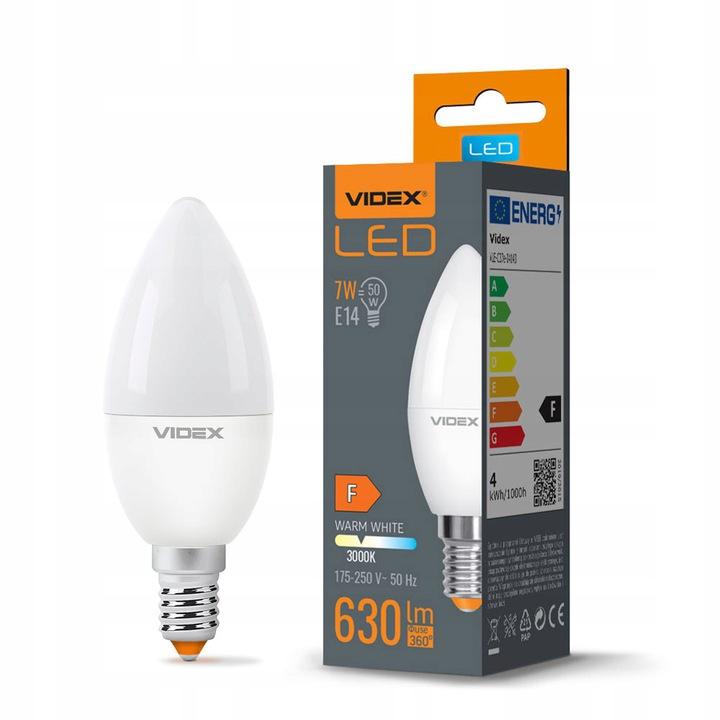 LED ŽIAROVKA E14 VIDEX 7W NEUTRÁLNA BIELA + ZÁRUKA 3 ROKY