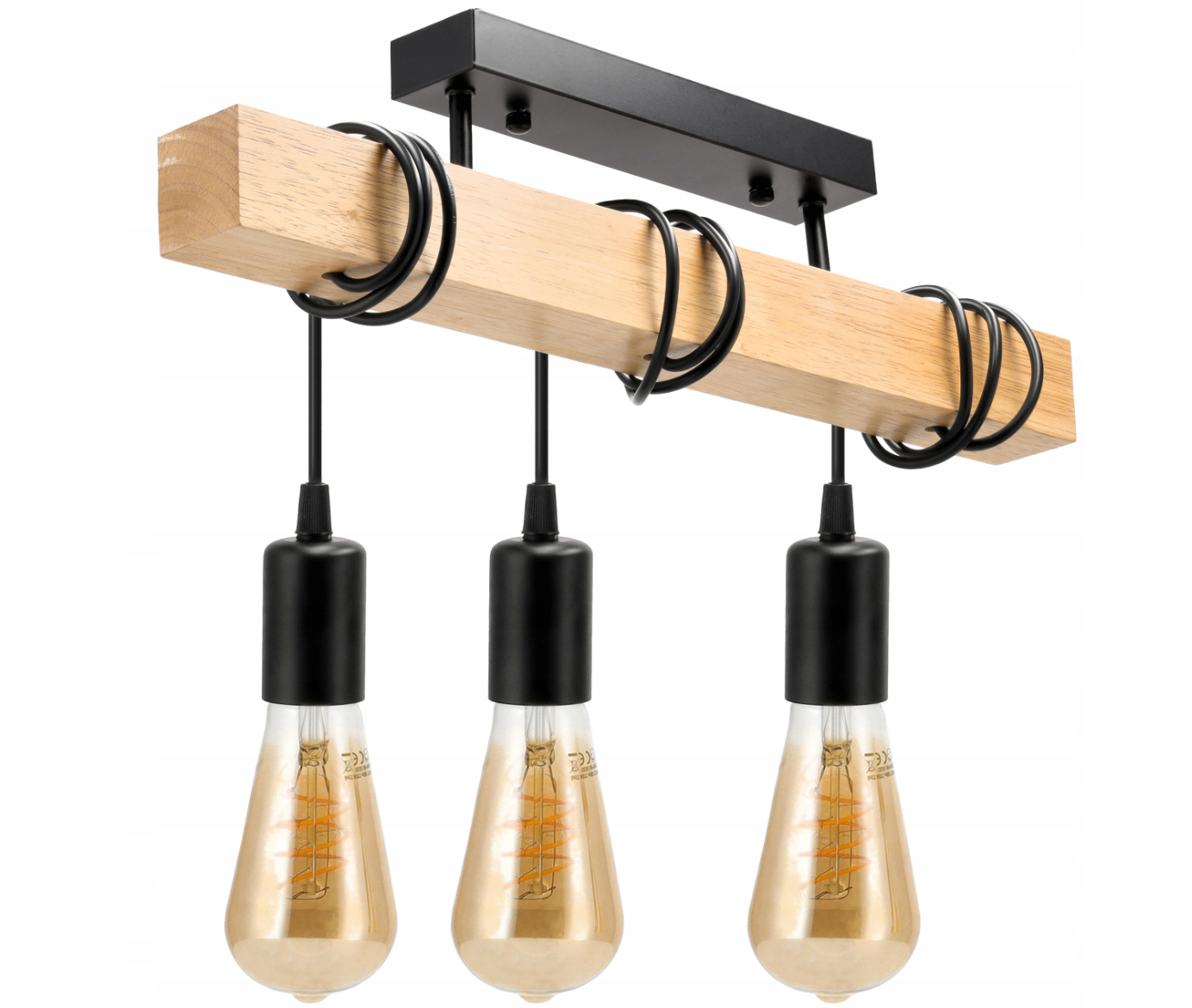 Stropné svietidlo LED 3x E27 Loft