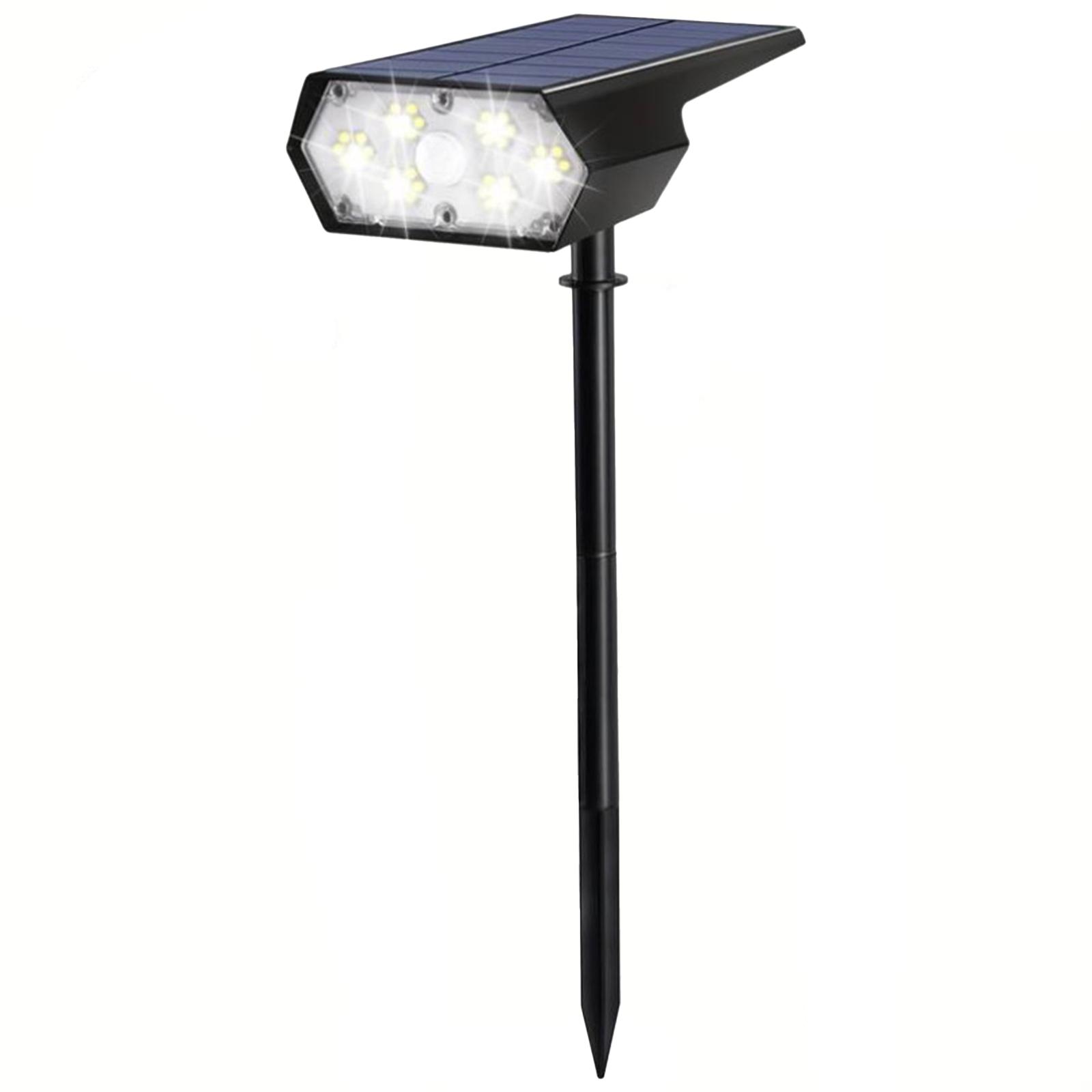 ZÁHRADNÝ LED SOLAR REFLEKTOR POHÁŇANÝ 42 CM VONKAJŠÍ IP44 4000K SÚMRAKOVÝ SENZOR